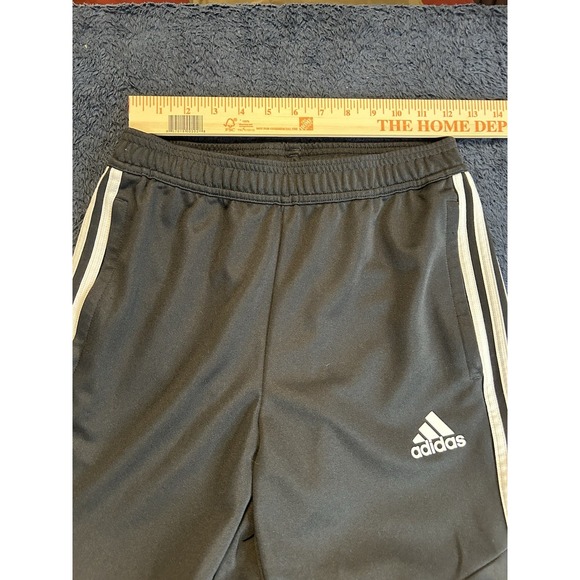 Adidas Tiro 19 Youth Large Track Pants Black White 3-Stripe Zippered Ankle - Picture 8 of 9